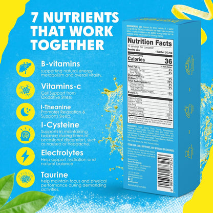 Hangin' Rescue+ Electrolyte Drink Mix Original, 12 Sachets - view 4
