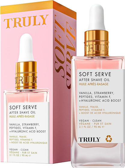 Truly Beauty Soft Serve After Shave Oil Strawberry Vanilla 3.1 fl oz