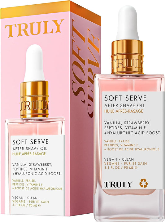 Truly Beauty Soft Serve After Shave Oil Strawberry Vanilla 3.1 fl oz