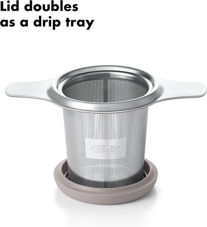 OXO Brew Tea Strainer Basket, Fine Mesh Stainless Steel - view 5