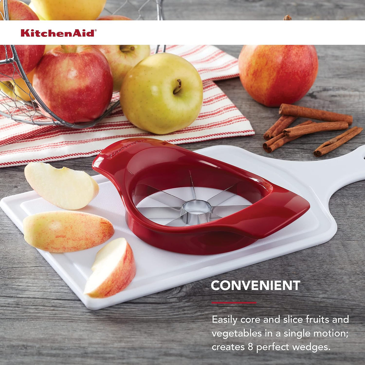 KitchenAid Classic Fruit Slicer, Red - view 5