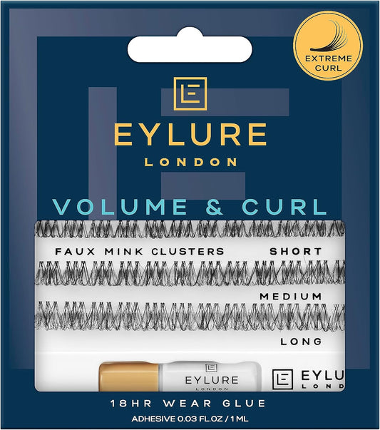 Eylure Extreme Curl Clusters False Lashes, 1 Pack