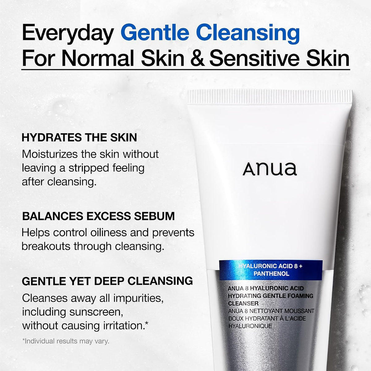 Anua Hydrating Gentle Foaming Cleanser 150ml - view 3