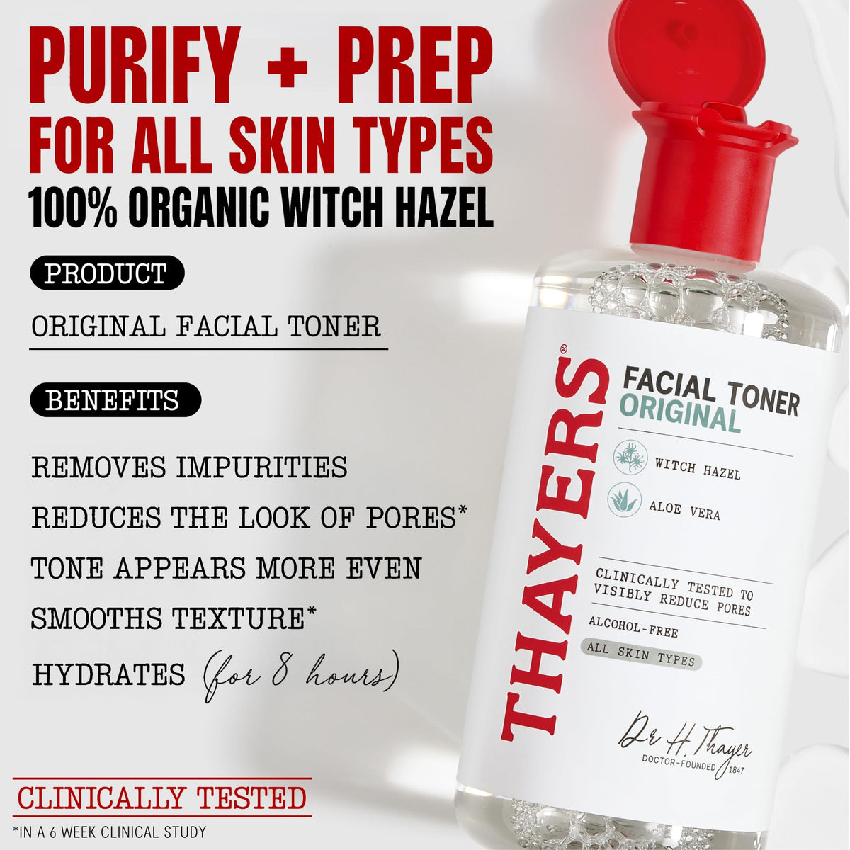 Thayers Original Witch Hazel Facial Toner with Aloe Vera 355 ml (12 fl oz) - view 4