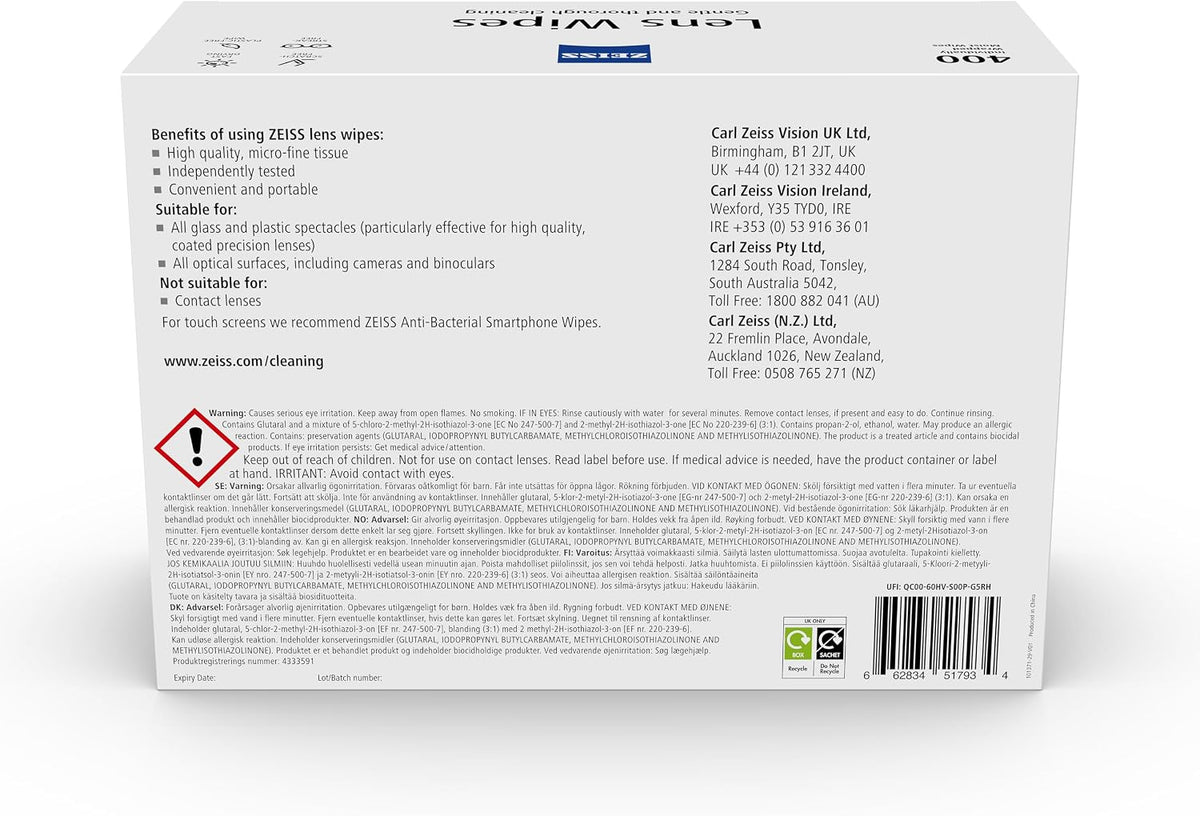 ZEISS Lens Wipes, Individually Wrapped, 400 Count - view 2