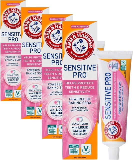 Arm & Hammer Sensitive Pro Daily Toothpaste, 4 x 75 ml