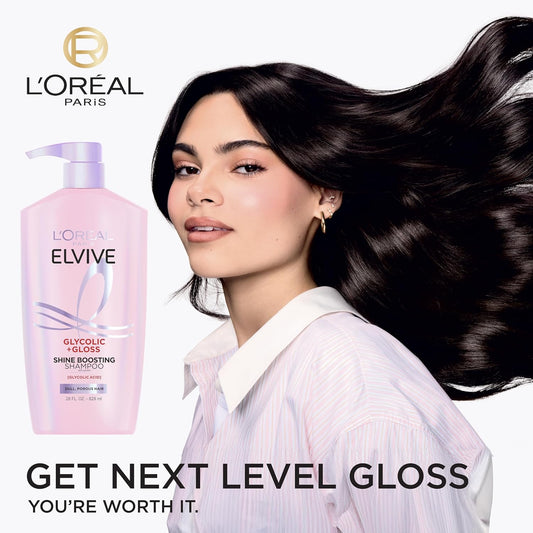 L'Oréal Paris Elvive Glycolic + Gloss Shampoo and Conditioner Set 56 fl oz - view 2