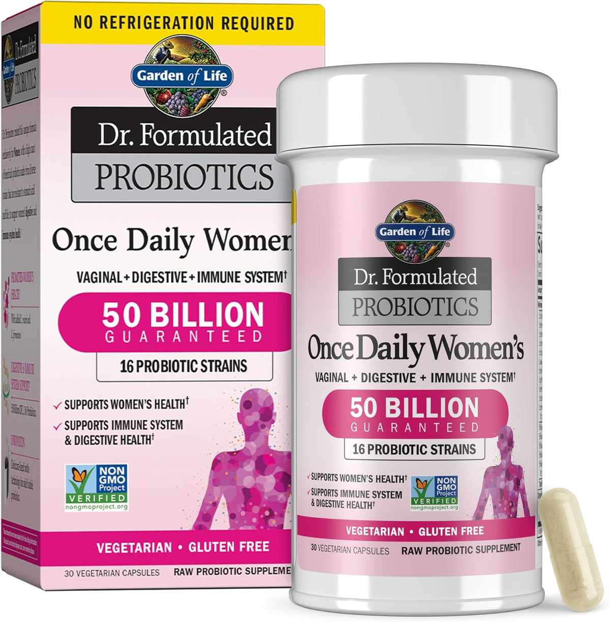 Garden of Life Dr. Formulated Women's Probiotics 50B CFU, 30 Capsules — product view