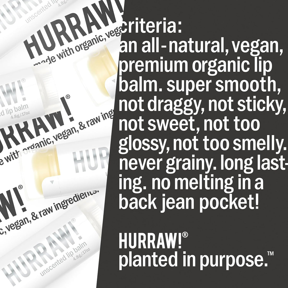 Hurraw! Unscented Lip Balm 4.8g - view 6