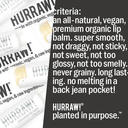 Hurraw! Unscented Lip Balm 4.8g - view 6