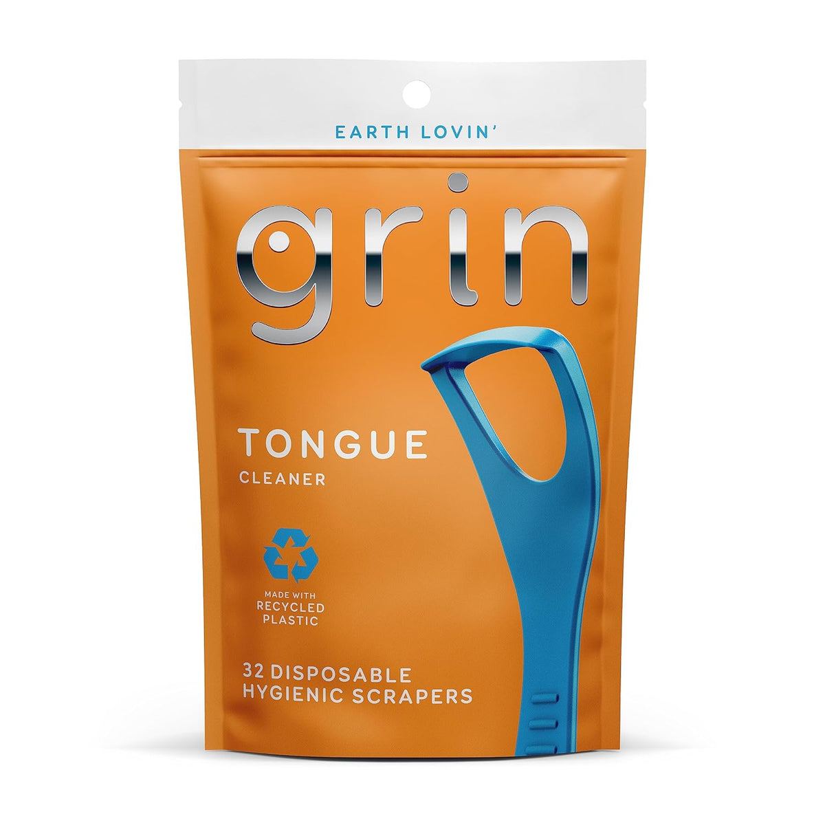 Grin Disposable Tongue Cleaner with Fold-Back Pick, 32 Count — product view