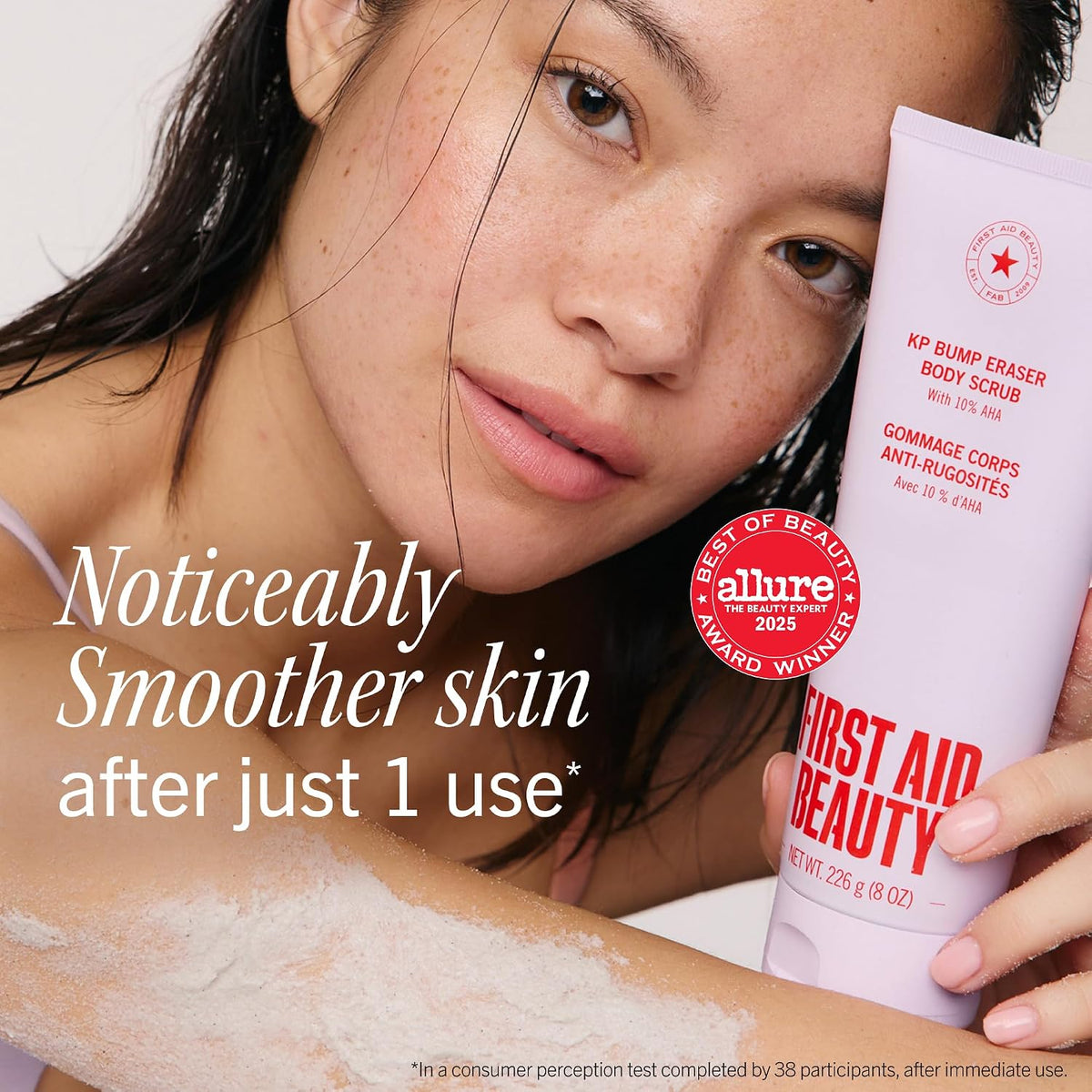 First Aid Beauty KP Bump Eraser Body Scrub Strawberry 8 oz - view 3