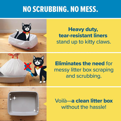 Jonny Cat Jumbo Litter Box Liners, Heavy Duty, 5 Count - view 5