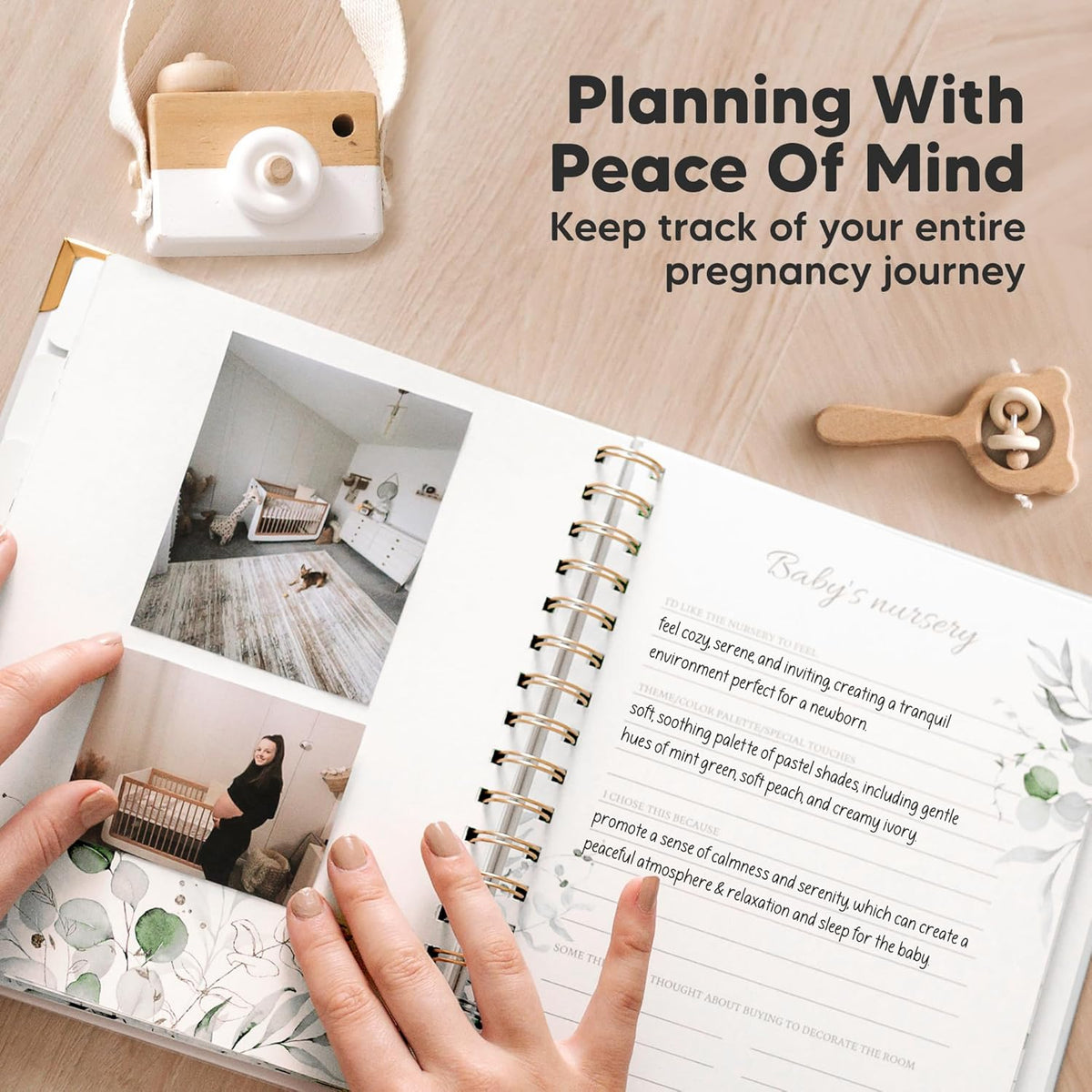 KeaBabies Inspire Pregnancy Journal, 90 Pages, Hardcover, Alpine - view 6