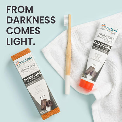 Himalaya Botanique Charcoal + Black Seed Oil Toothpaste 4 oz, Pack of 2 - view 3