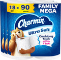 Charmin Ultra Soft Cushiony Touch 2-Ply Toilet Paper 18 Family Mega Rolls