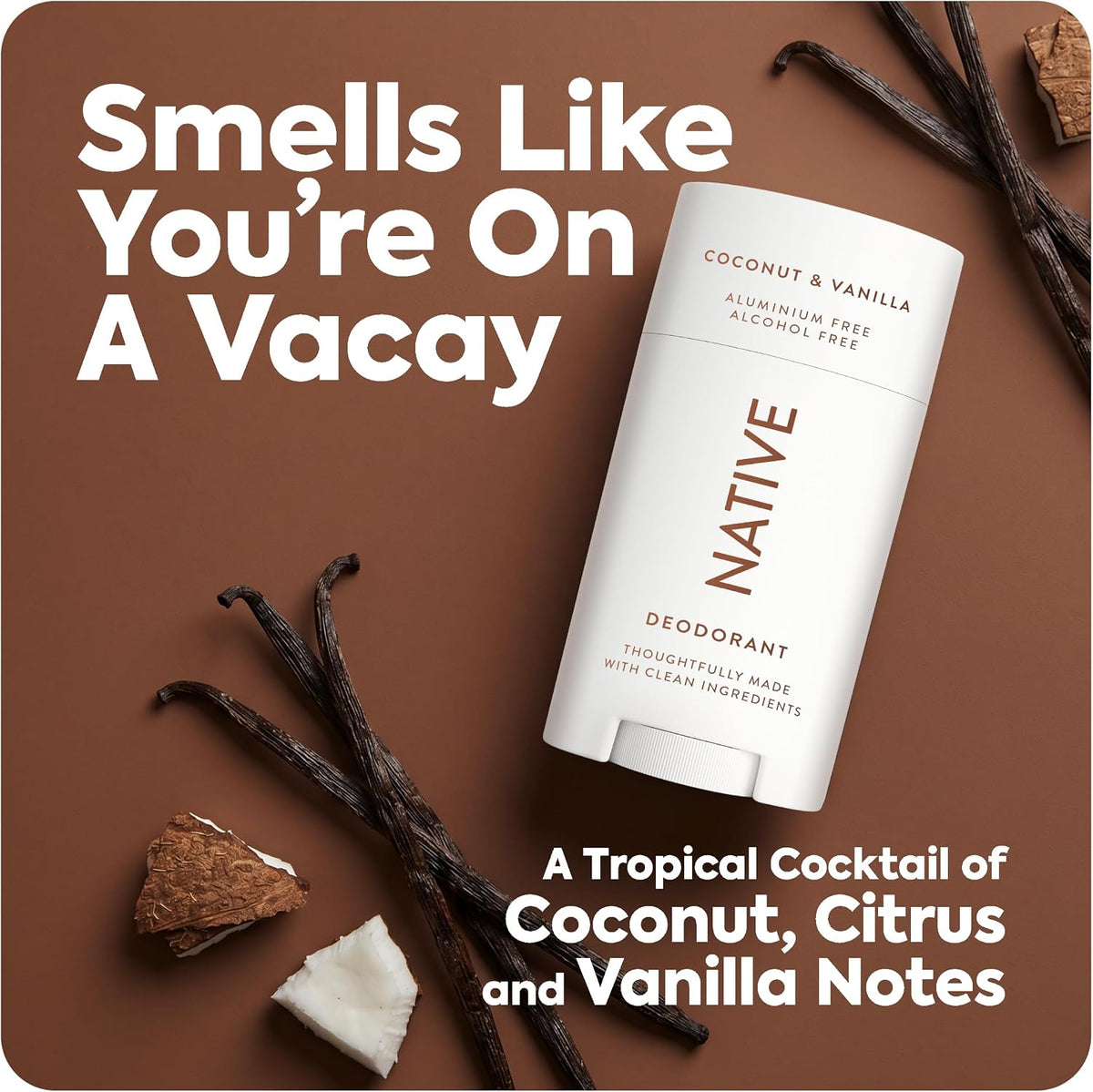 Native Coconut and Vanilla Deodorant Stick, 75 ml - view 5