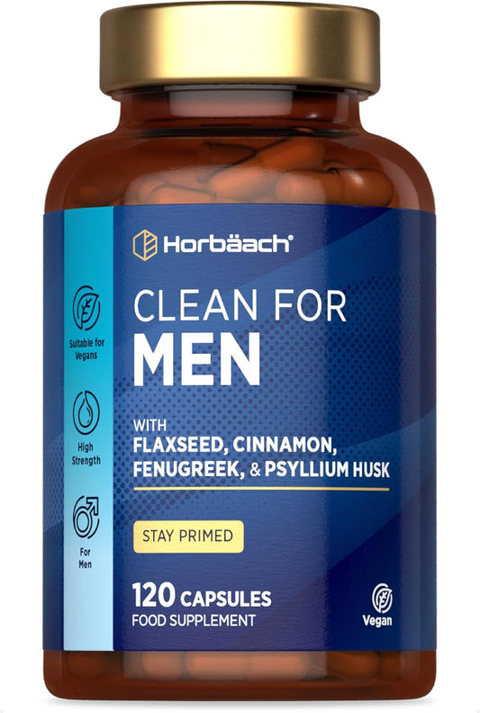 Horbaach Psyllium Husk Complex Fibre Capsules for Men