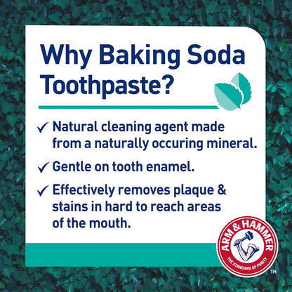 Arm & Hammer 100% Natural Baking Soda Whitening Protection Toothpaste, 2 x 75 ml - view 4