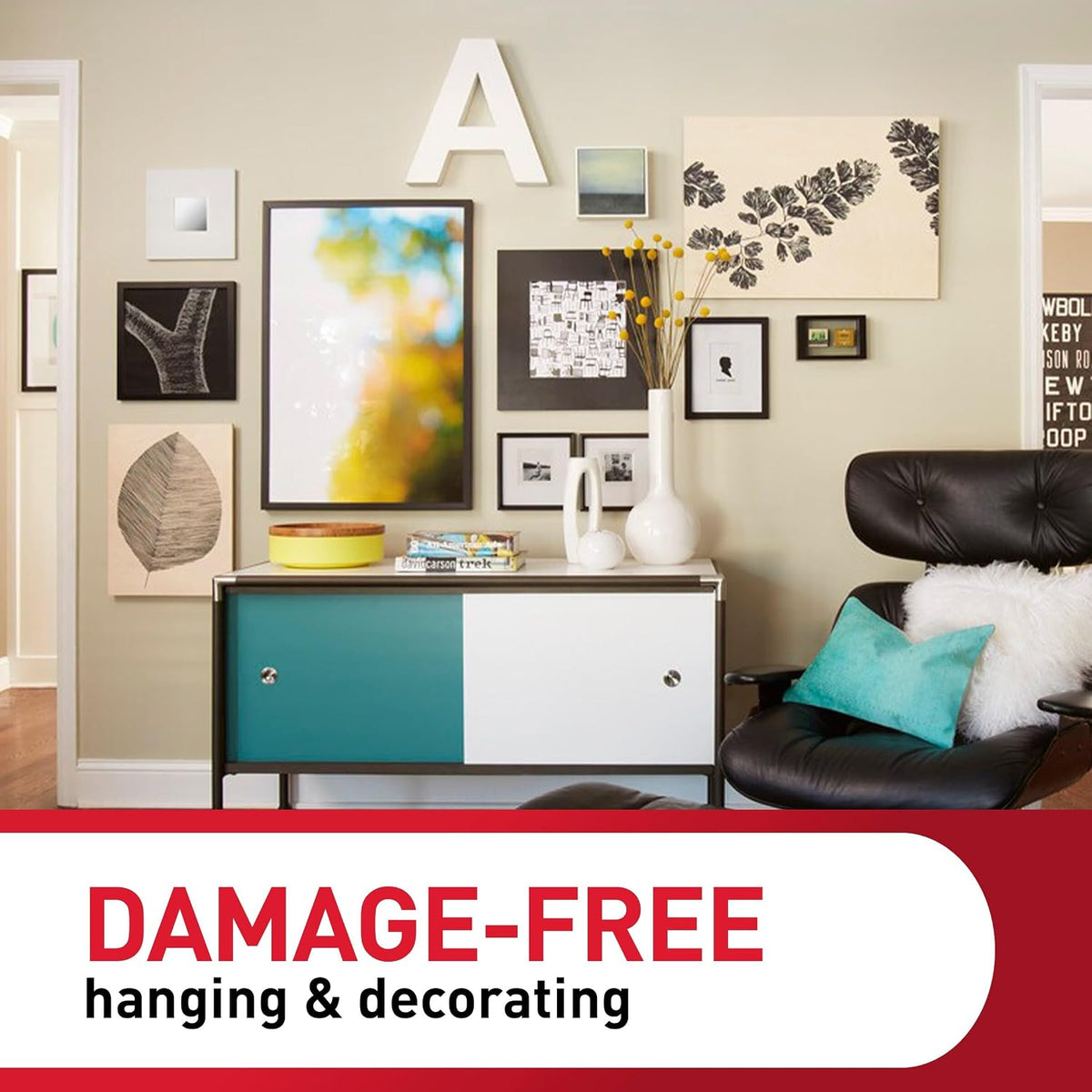Command Universal Picture Hangers, 5 lb, 3 Hangers, 6 Strips - view 4