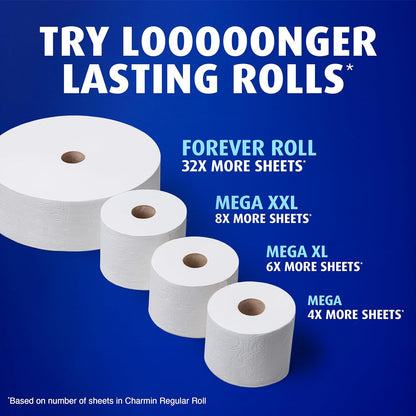 Charmin Ultra Soft Toilet Paper, 12 Mega Rolls, 2-Ply (208 Sheets) - view 6