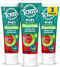 Tom's of Maine Kids Fluoride Toothpaste, Silly Strawberry, 144 g (5.1 oz), Pack of 3