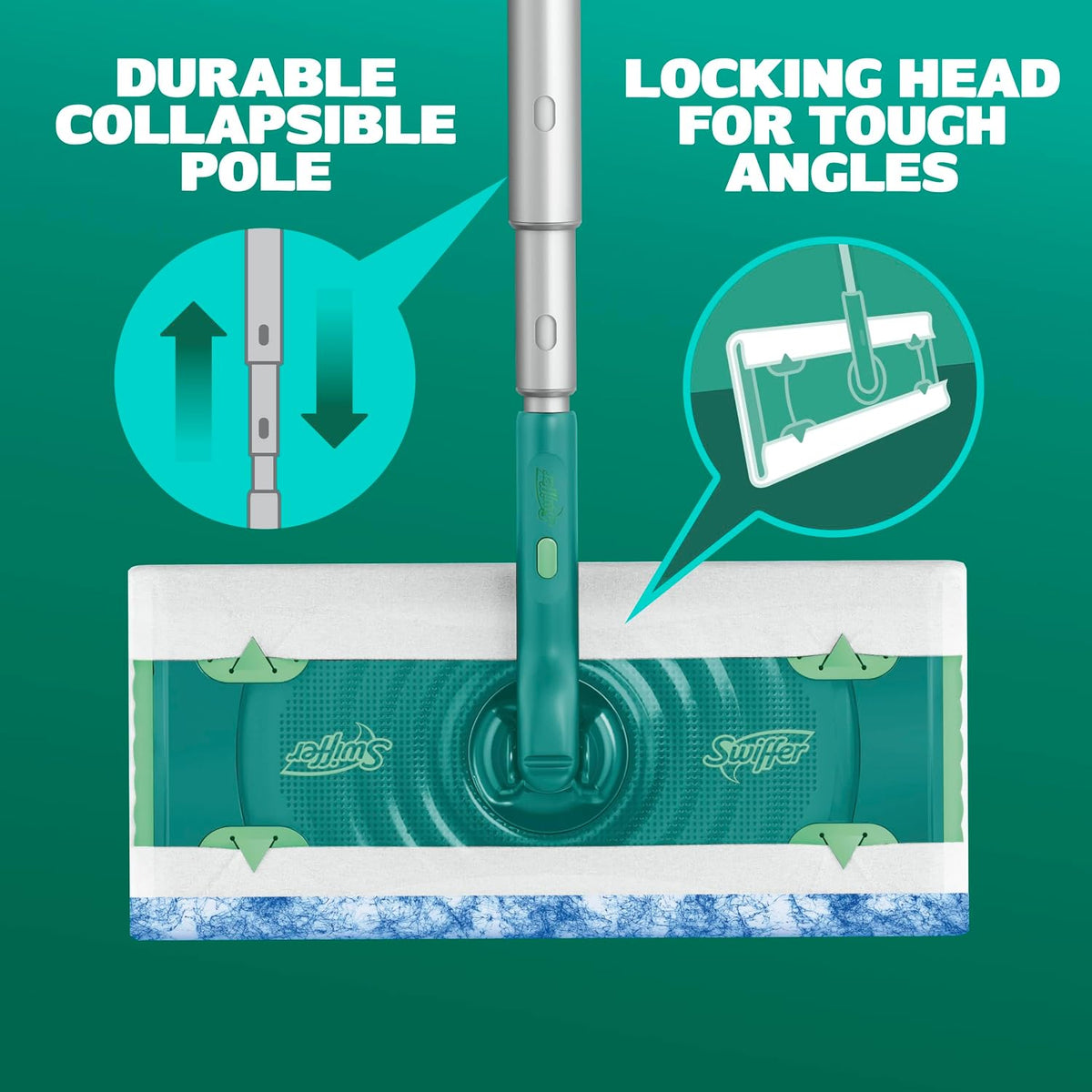Swiffer Mop & Go Deluxe 2-in-1 Kit with 5 Dry and 3 Wet Cloths - view 5