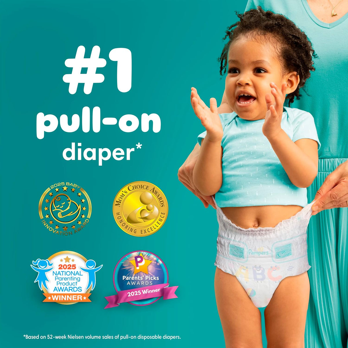 Pampers Cruisers 360 Pull-On Nappies Size 7, 70 Count - view 2