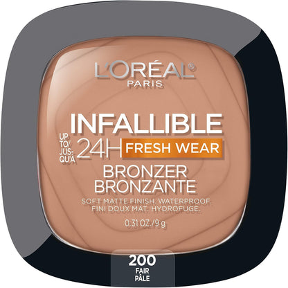 L'Oréal Paris Infallible Up to 24H Fresh Wear Soft Matte Bronzer - Fair, 0.31 oz