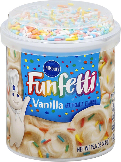 Pillsbury Funfetti Vanilla Frosting with Candy Bits 442 g (15.06 oz)