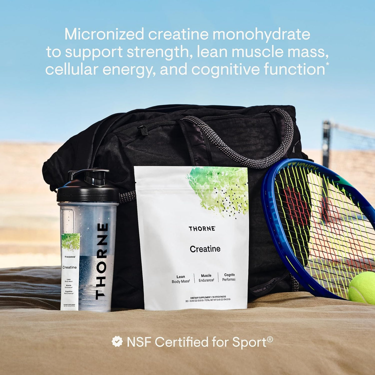 Thorne Creatine, Micronized Creatine Monohydrate Powder, 30 Servings — alternate product view