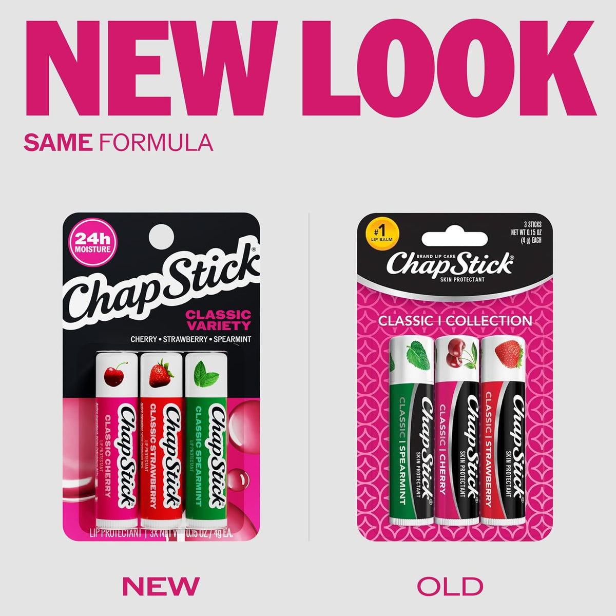 ChapStick Classic Lip Balm Variety Pack, Cherry, Strawberry & Spearmint - view 4