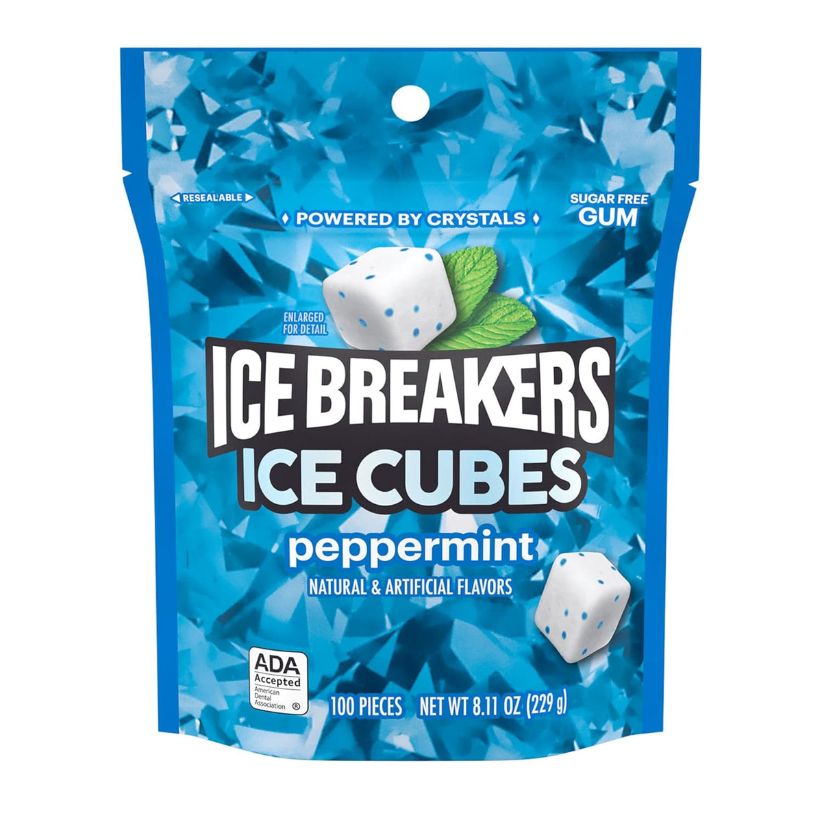 Ice Breakers Ice Cubes Peppermint Sugar-Free Chewing Gum, 100 Count - view 3