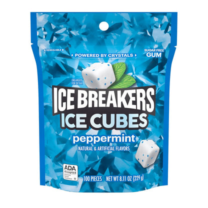 Ice Breakers Ice Cubes Peppermint Sugar-Free Chewing Gum, 100 Count - view 3
