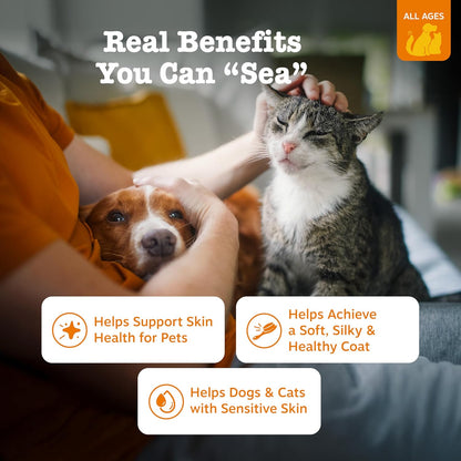 Zesty Paws Salmon Oil for Dogs and Cats, 8.5 oz - view 2