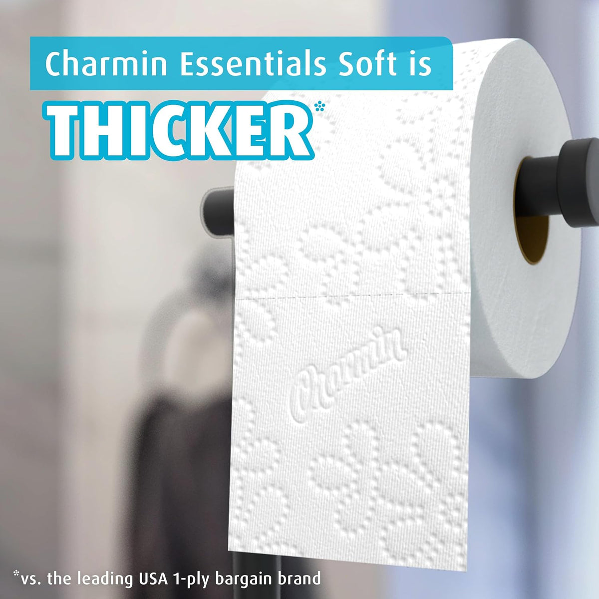 Charmin Essentials Soft Toilet Paper, 6 Mega Rolls, 330 Sheets Each - view 3