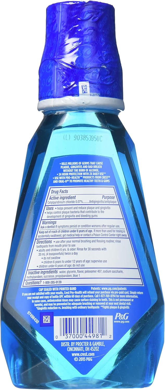 Crest Pro-Health Clean Mint Mouthwash, 500 ml, Pack of 3 - view 2