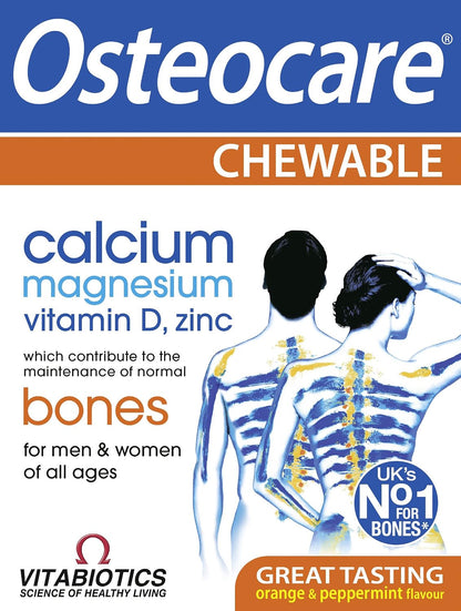 Osteocare Orange and Peppermint Chewable Tablets, 30 Count