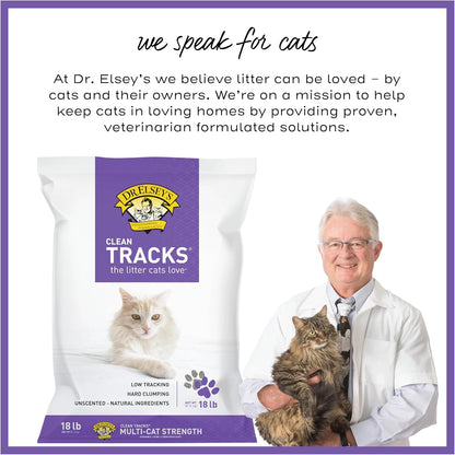 Dr. Elsey's Clean Tracks Clumping Clay Cat Litter, 18 lb - view 6