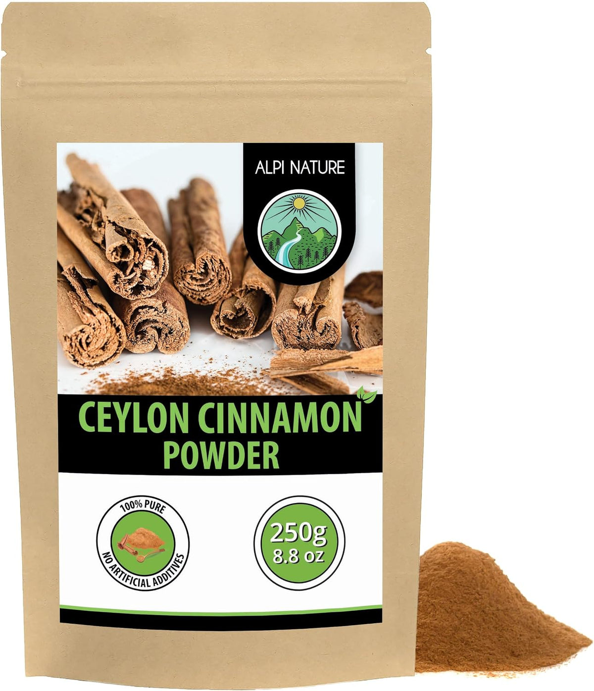 Alpi Nature Ceylon Cinnamon Powder 250 g — product view