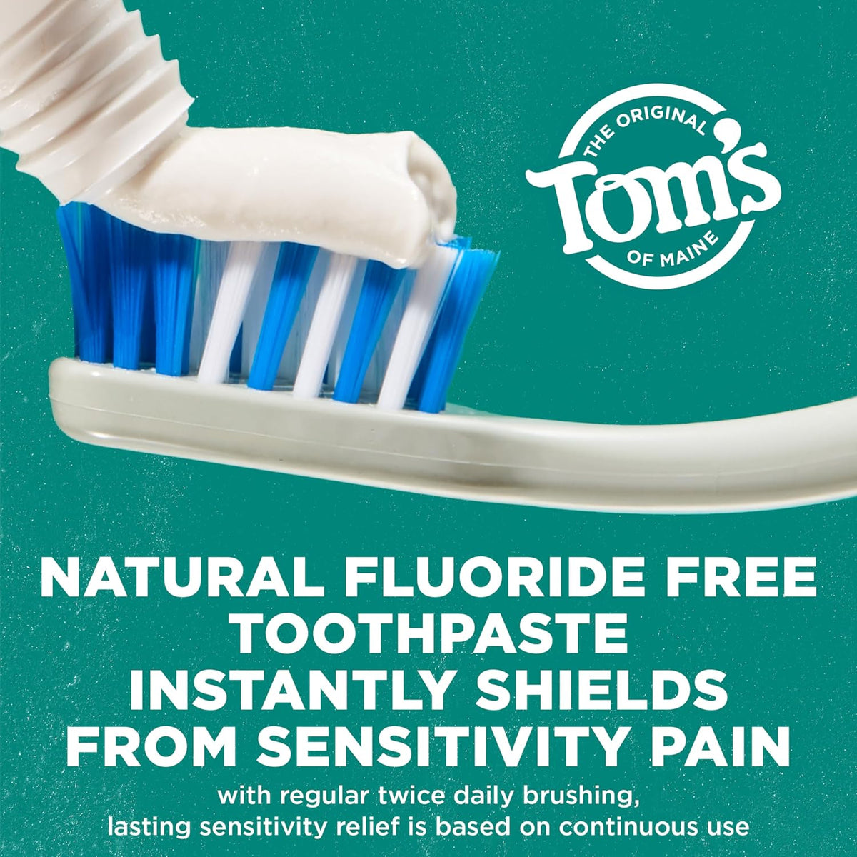 Tom's of Maine Rapid Relief Sensitive Natural Toothpaste, Fresh Mint, 3 Pack - view 5