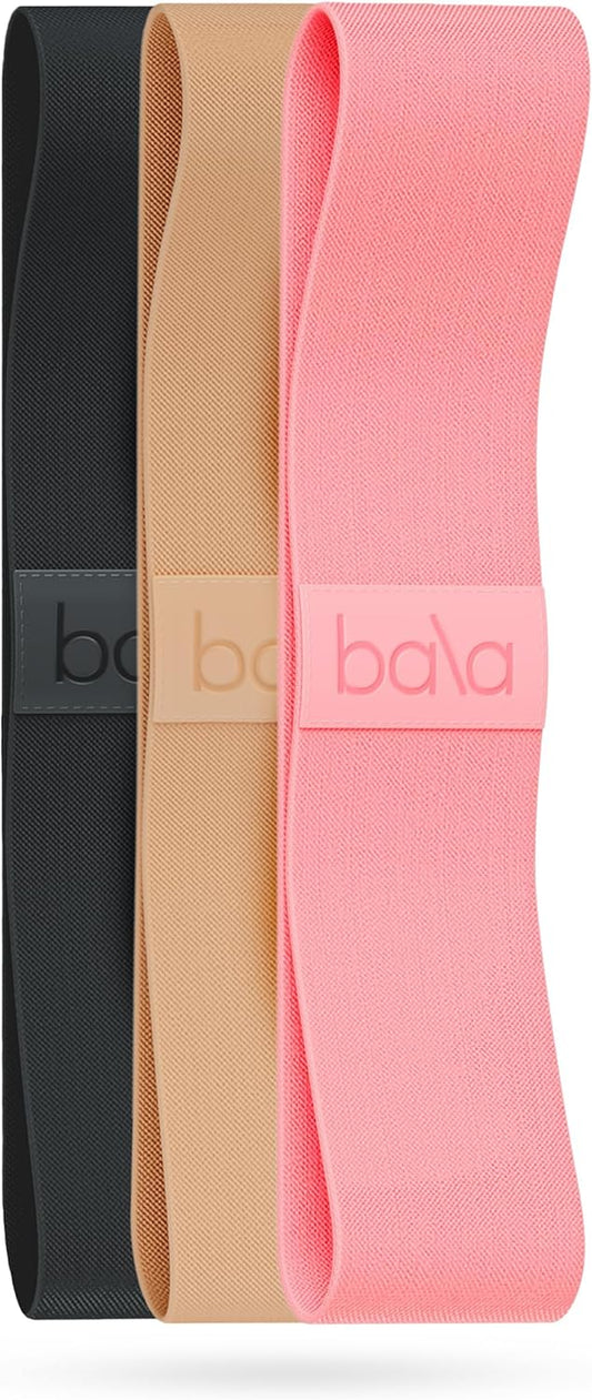 Bala Bands Resistance Bands, Non-Slip Fabric, Pack of 3
