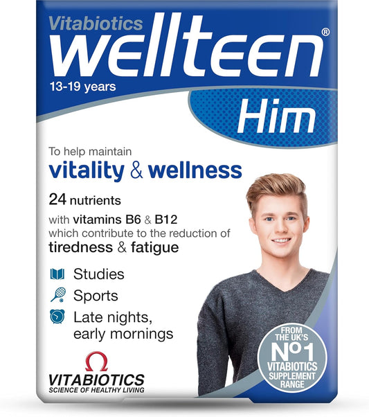 Wellteen Vitabiotics Him Original Multivitamin, 30 Count