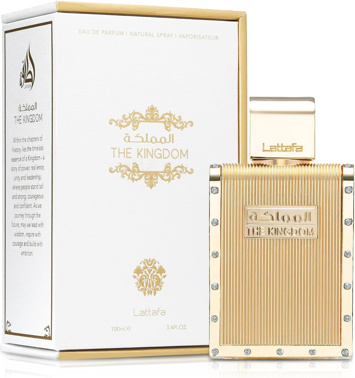 Lattafa The Kingdom Eau de Parfum Spray for Men 3.4 oz - view 2