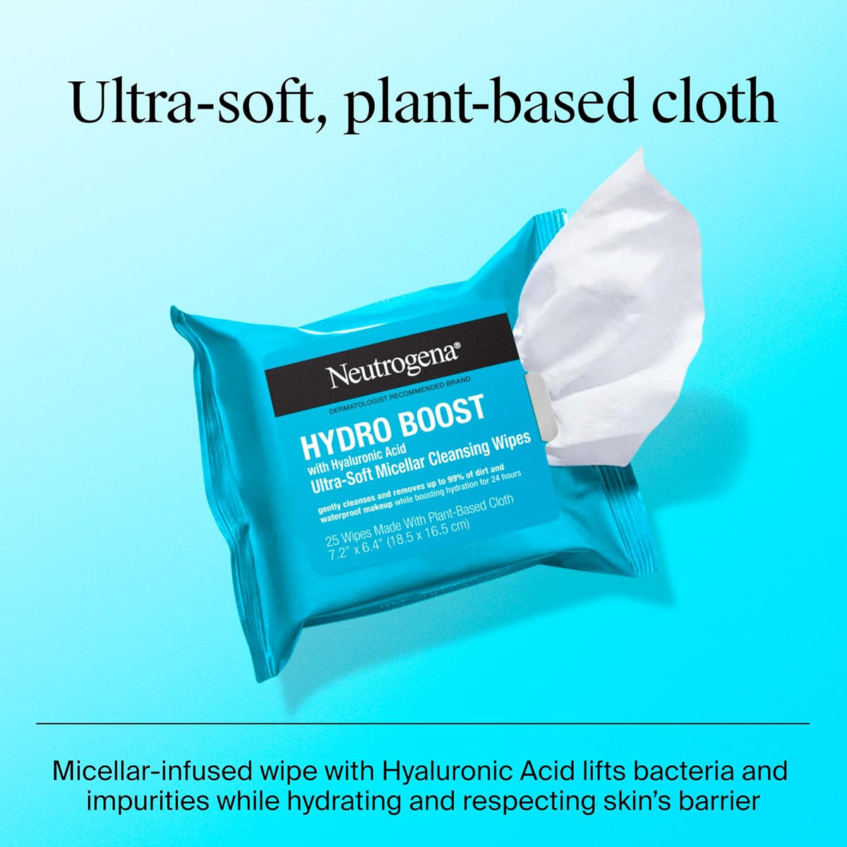 Neutrogena HydroBoost Facial Cleansing Wipes, Twin Pack, 25 Count Each - view 4