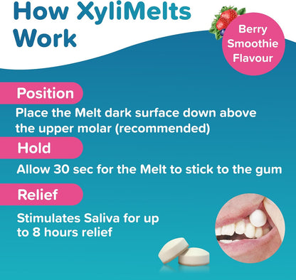 XyliMelts Dry Mouth Relief Discs Berry Smoothie (40 Count) - view 6