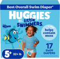 Huggies Little Swimmers Swim Nappies, Size 5-6, 17 Count