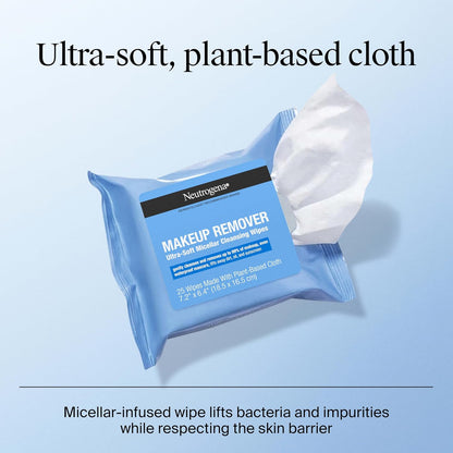 Neutrogena Makeup Removing Wipes 25 Count Twin Pack - view 5