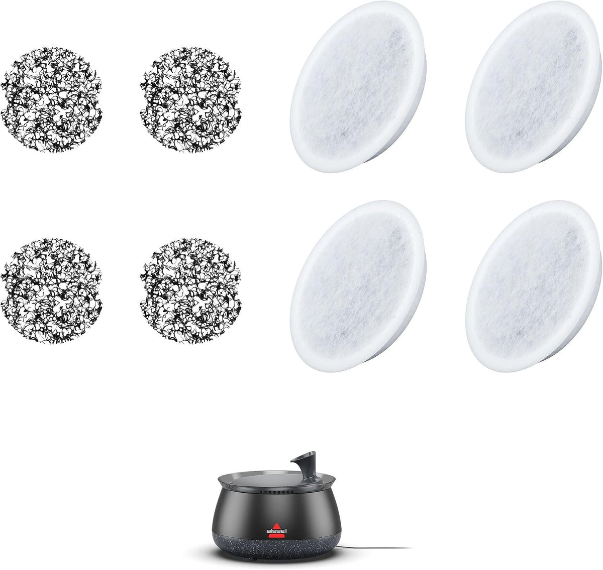 BISSELL HydrateWell Pet Fountain Replacement Filters - (4504), Pack of 4 — product view