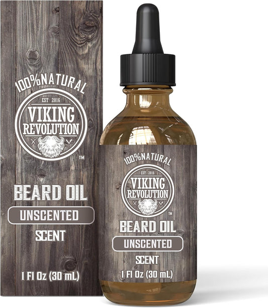 Viking Revolution Beard Oil, Unscented, 1 fl oz (30 ml)